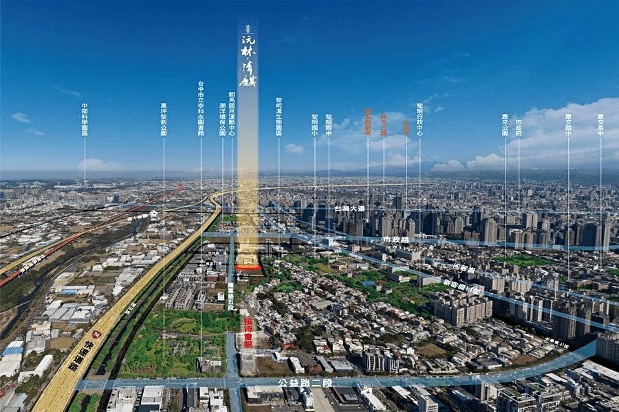 建案周邊交通、生活機能完整