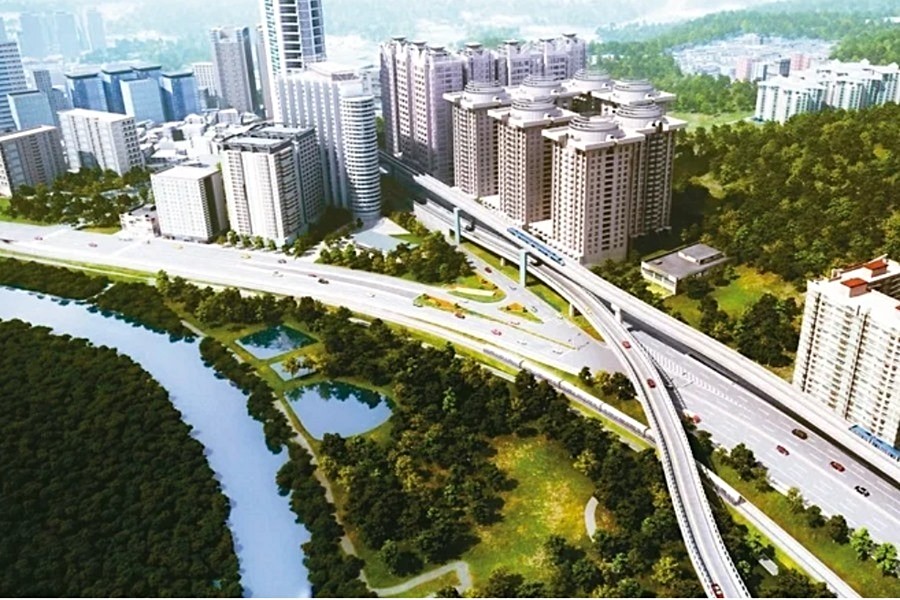 「明日晴」擁有淡北道路等建設利多。(圖/新北市政府工務局)