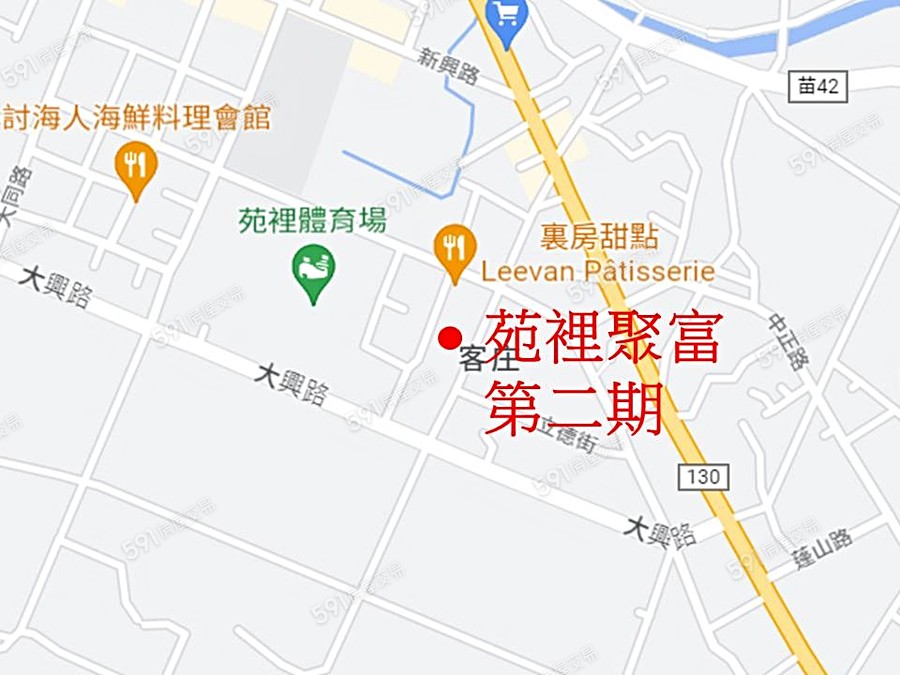 苑裡聚富第二期交通圖