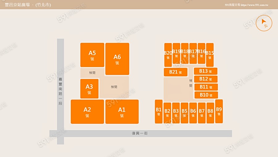 豐邑京站廣場平面圖