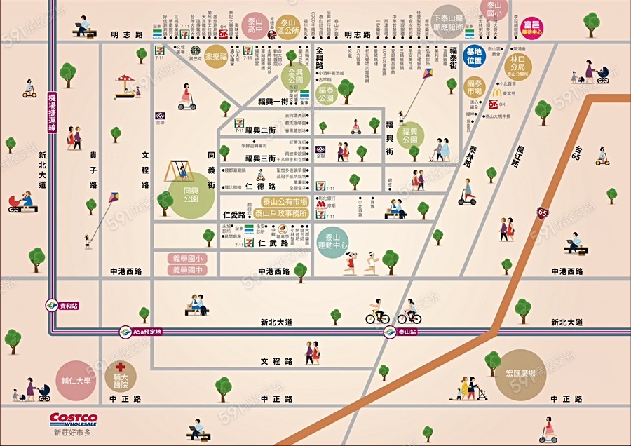 地景富邑交通圖