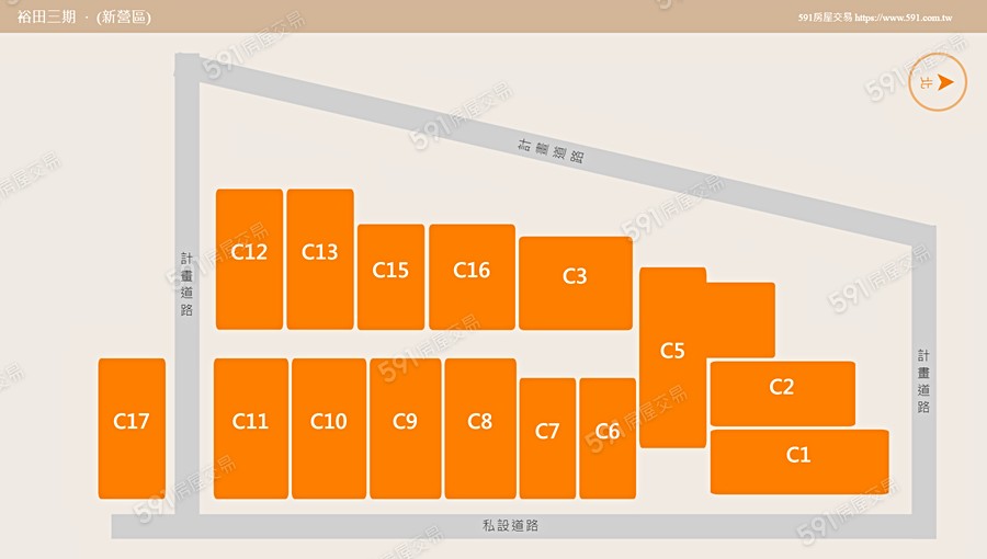 裕田三期平面圖