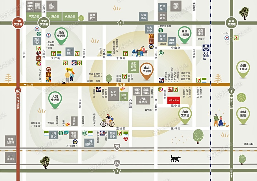 邰欣地堡90期交通圖