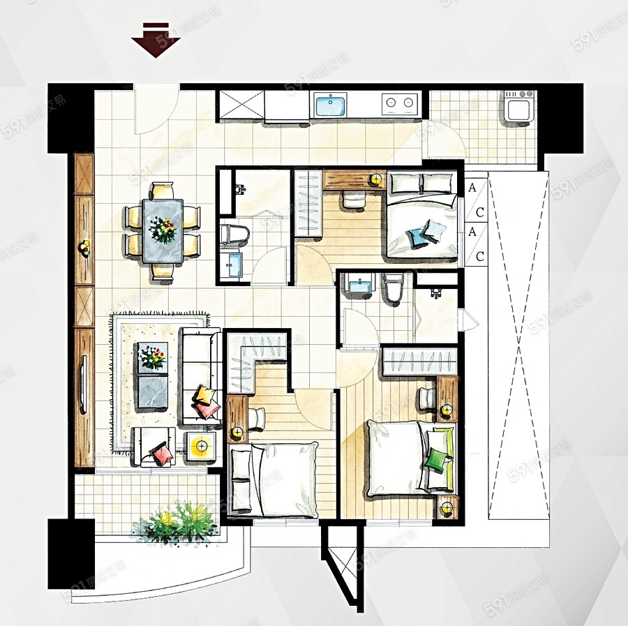 帝堡NO.28格局圖