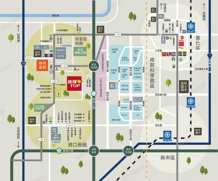 五十皇冠6交通圖