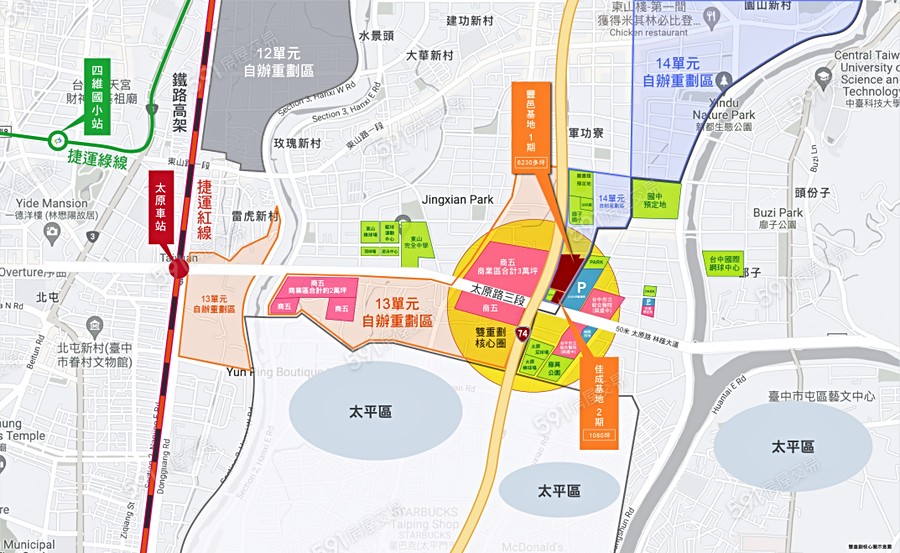 豐邑太原YES交通圖