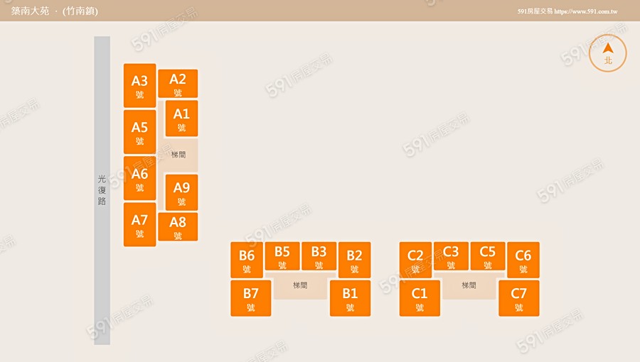 築南大苑平面圖