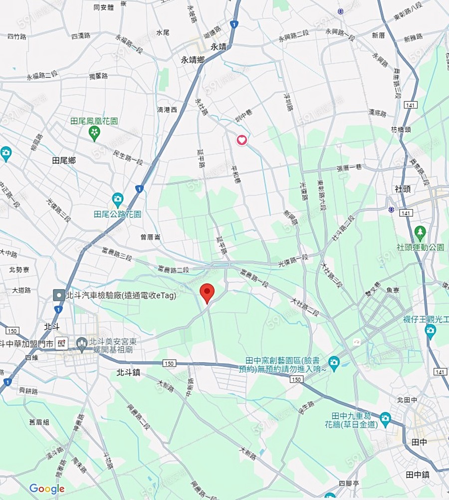 丰禾大地第9期田尾高鐵特區交通圖