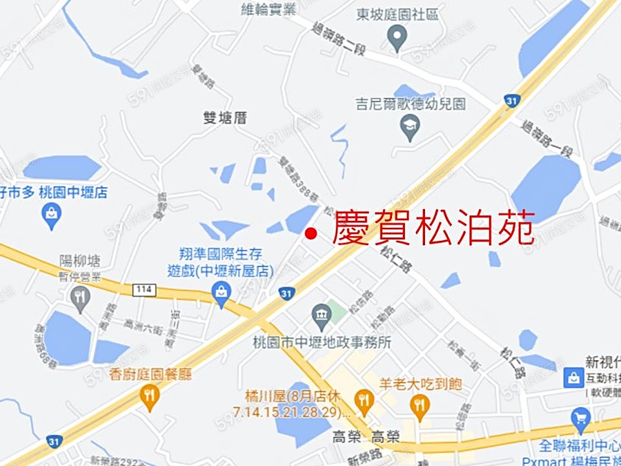 慶賀松泊苑交通圖