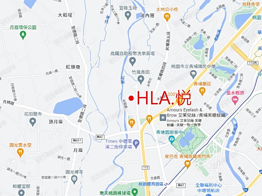 HLA‧悦交通圖
