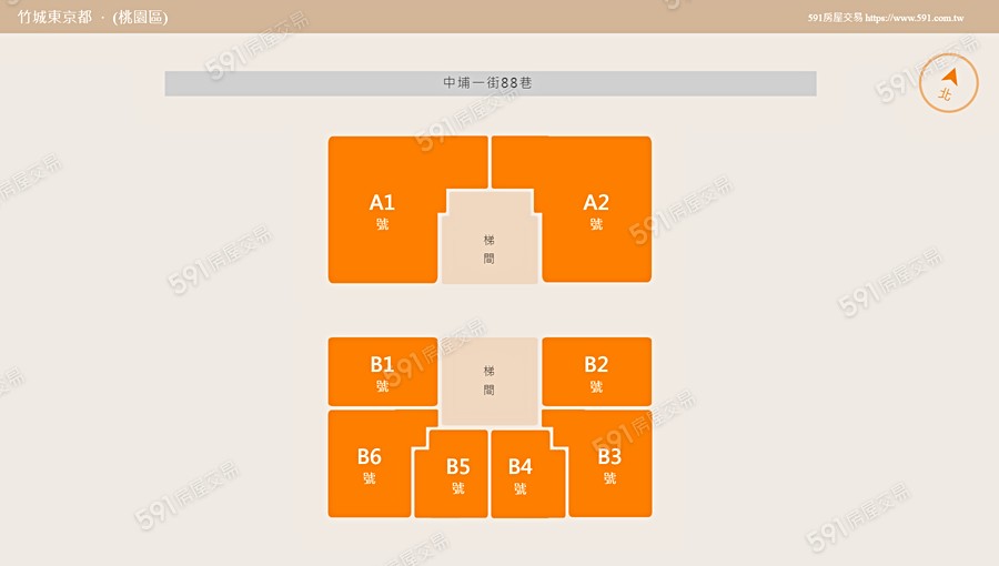 竹城東京都平面圖