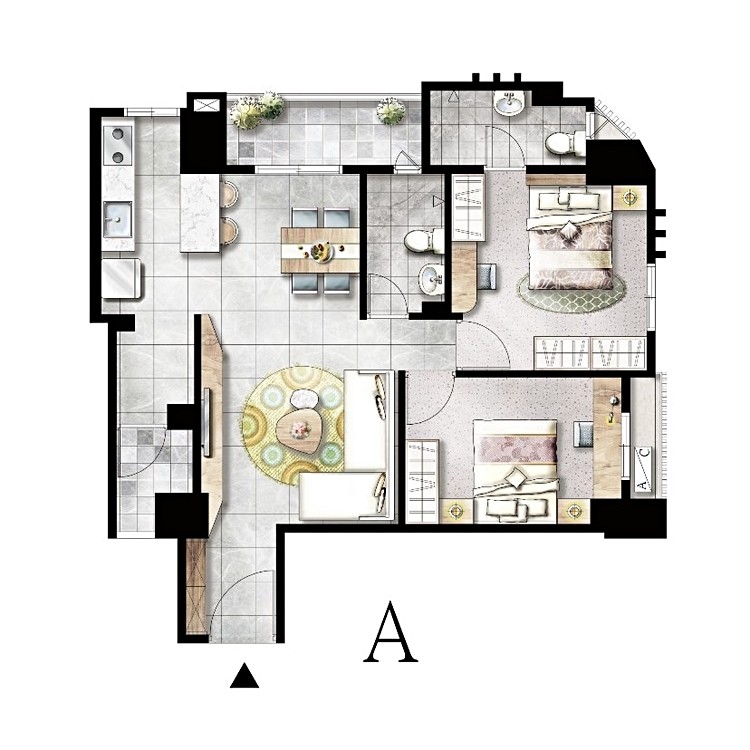 1552 平安景雲　染付葡萄棚文　水指　共箱 廣積平安璟苑】開價36~38萬/坪，格局規劃2~3房- 591新建案