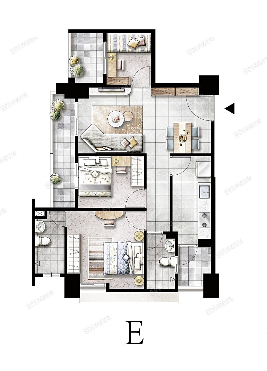 廣積平安璟苑格局圖