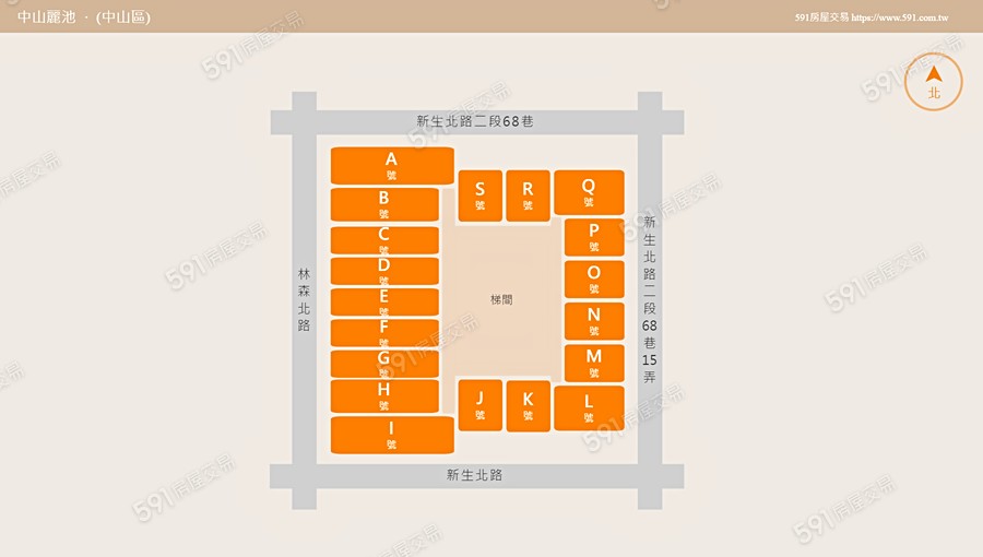 中山麗池平面圖