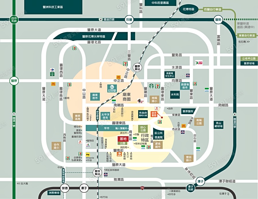 坤聯富原粹交通圖