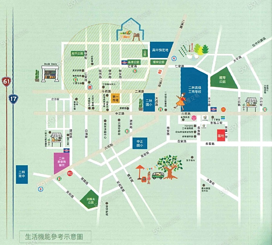 榮耀呈家交通圖