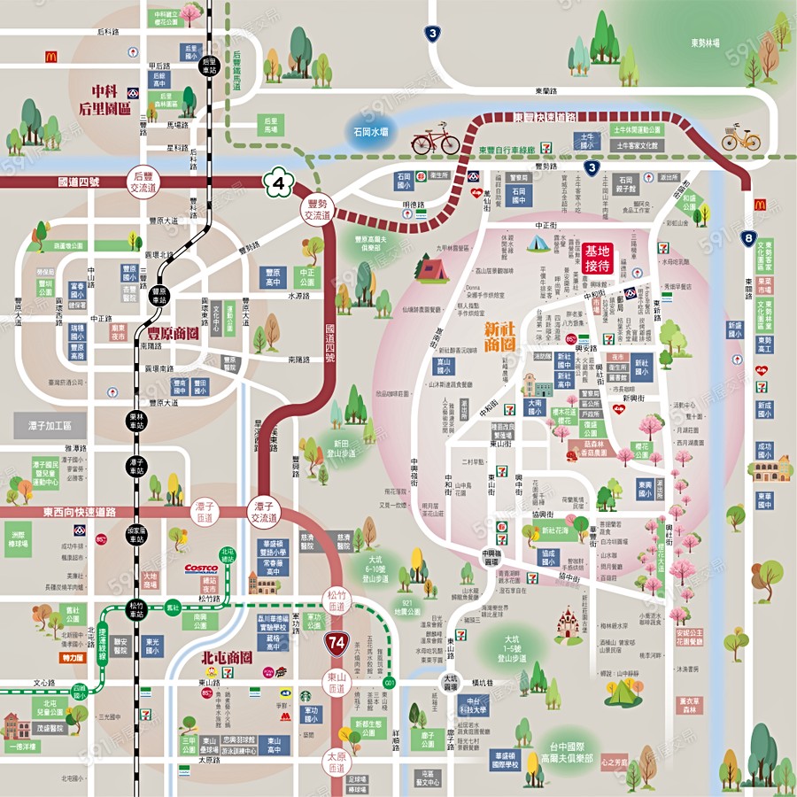 大隱之美2-新月天空交通圖