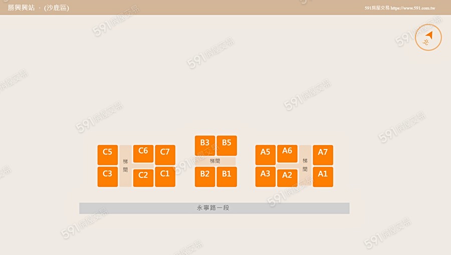 勝興興站平面圖