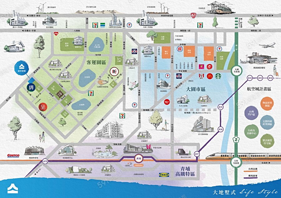 大地‧昕交通圖