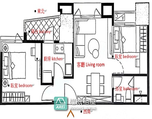 🚄高鐵MRT高鐵棧全新精裝屋2房可租補-權威 - Image 3