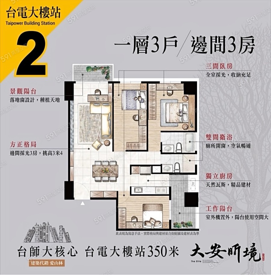 大安昕境格局圖