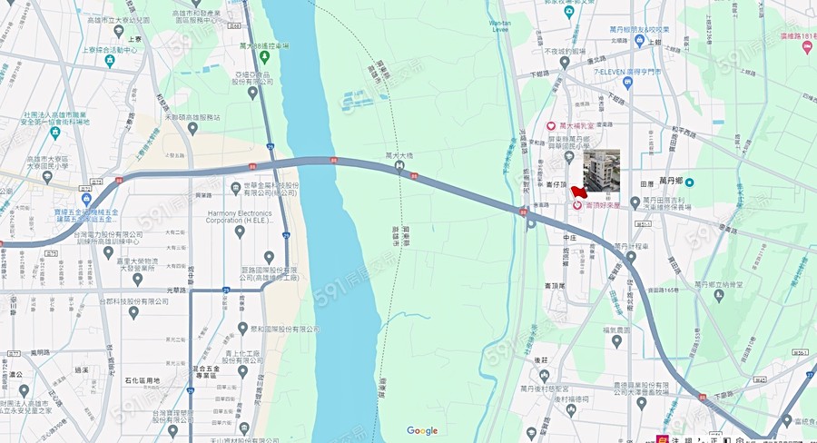 崙頂好來屋交通圖