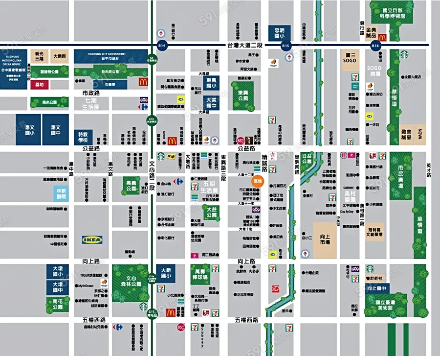 泉宇丰格交通圖