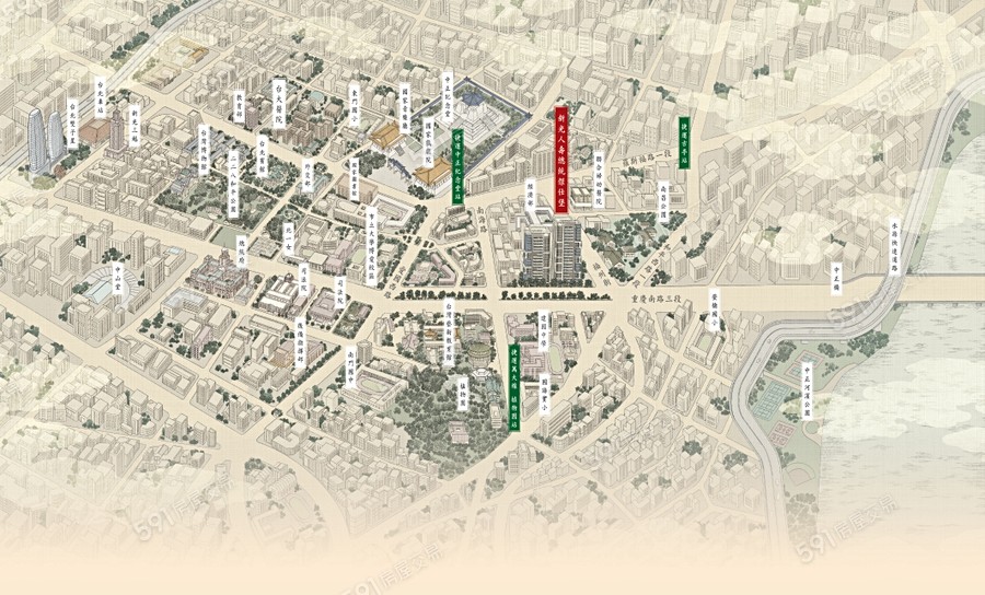 新光人壽總統傑仕堡交通圖