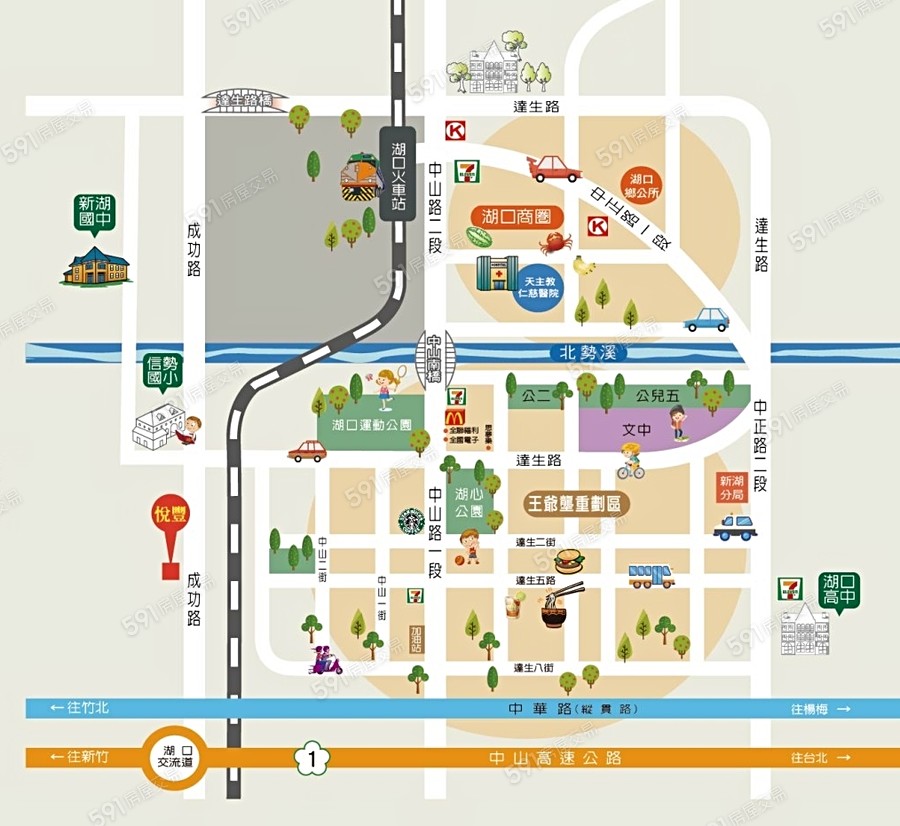 力成悅豐交通圖