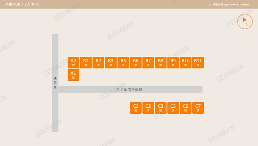 理想大地平面圖