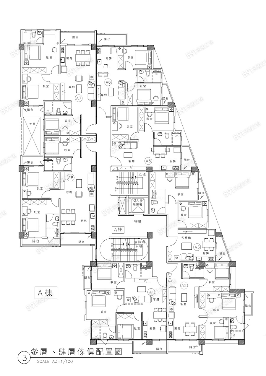 黎明京都12平面圖