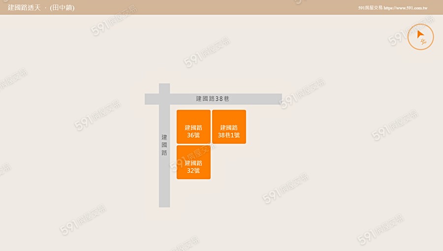 建國路透天平面圖