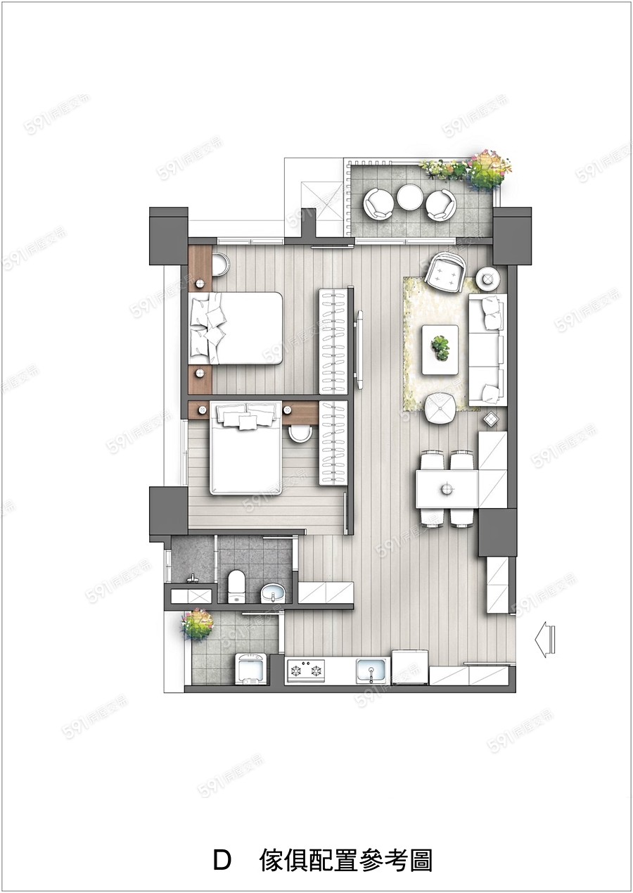 喬利 天空墅格局圖