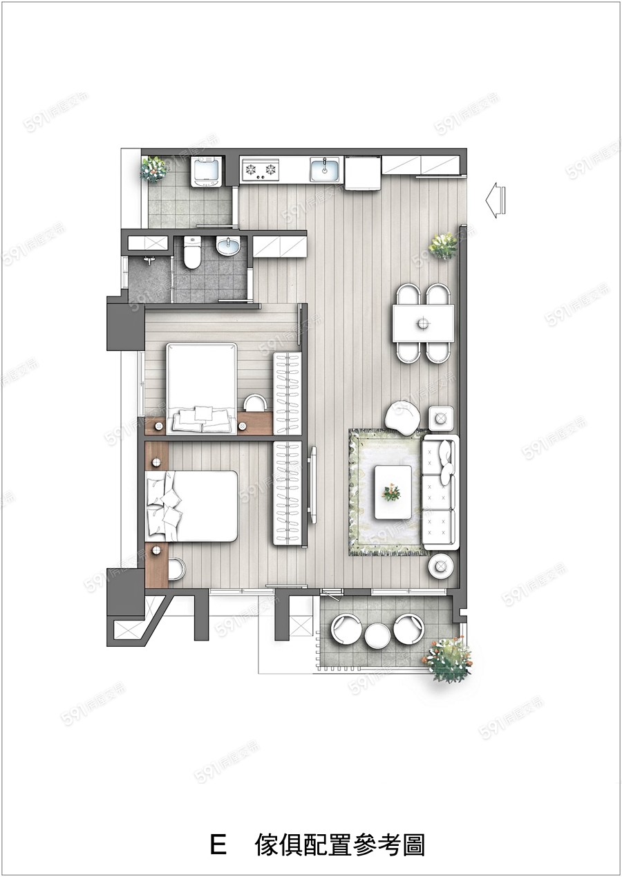 喬利 天空墅格局圖