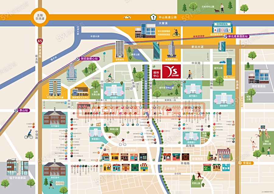 亞昕商匯中心交通圖