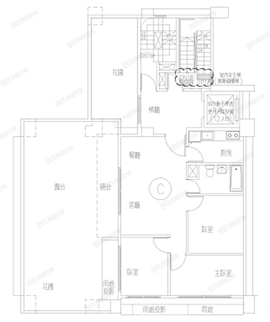 三珉築琚平面圖