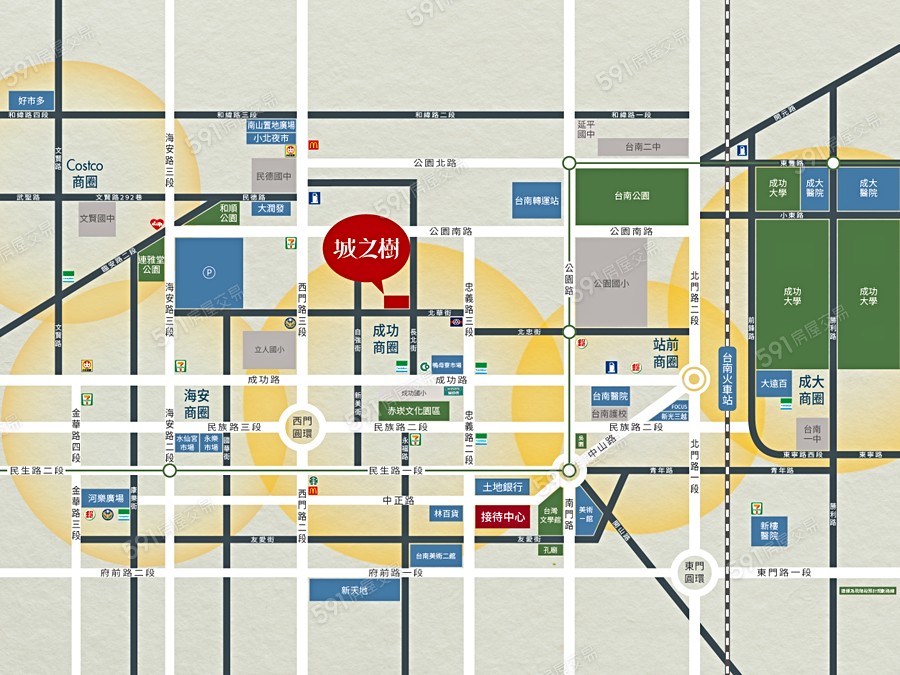 城之樹-透天交通圖