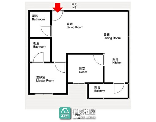 🌳🐦橋頭鳳凰冠全新裝潢正2房可租屋補助有車位權威 - Image 3
