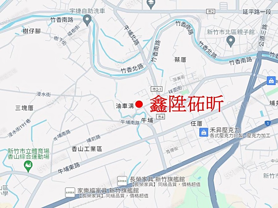 鑫陞砳昕交通圖