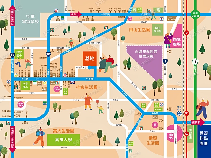 小春日和3(華廈)交通圖