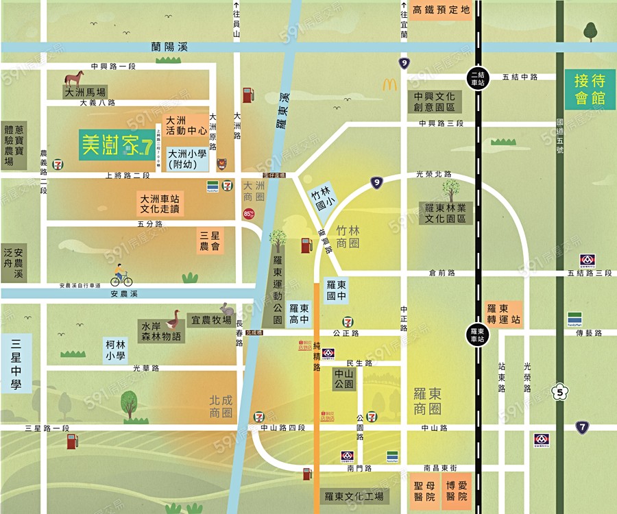 美澍家NO.7交通圖