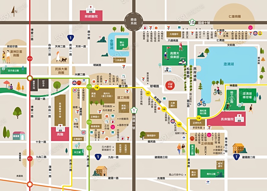 圓山.向晴交通圖