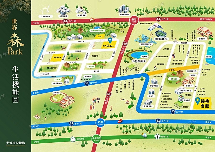 世霖森PARK交通圖