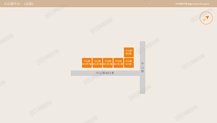 元心富中山平面圖