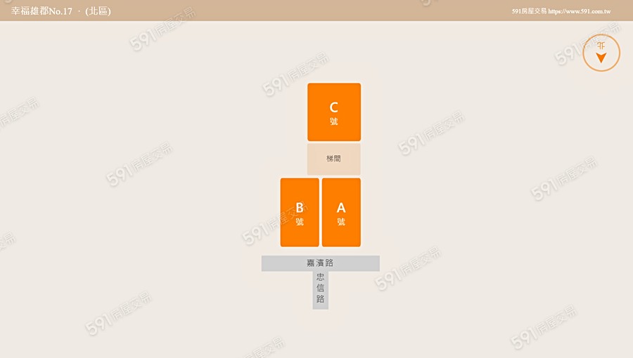 幸福雄郡No.17平面圖