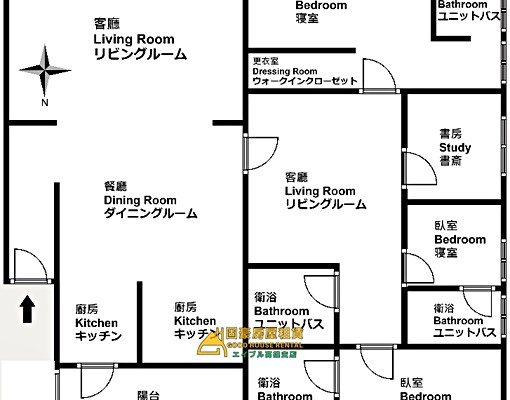 固豪👍愛河京城凱悅景觀豪邸4+1房平車 - Image 3