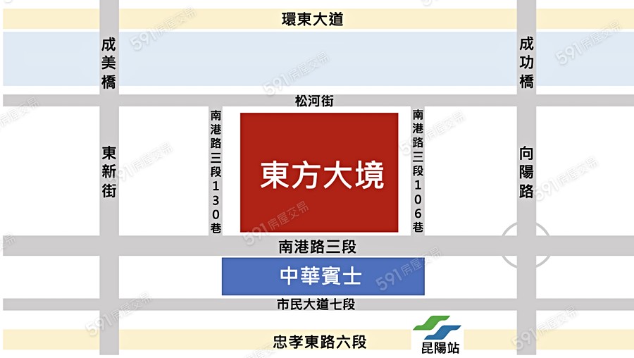 東方大境交通圖