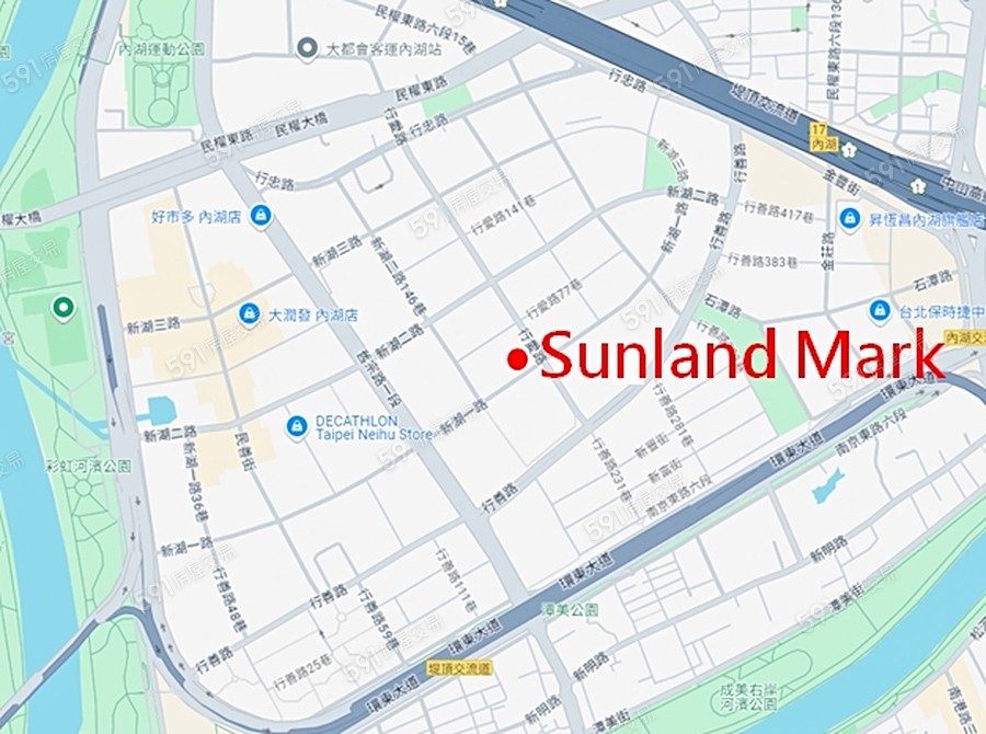 Sunland Mark交通圖