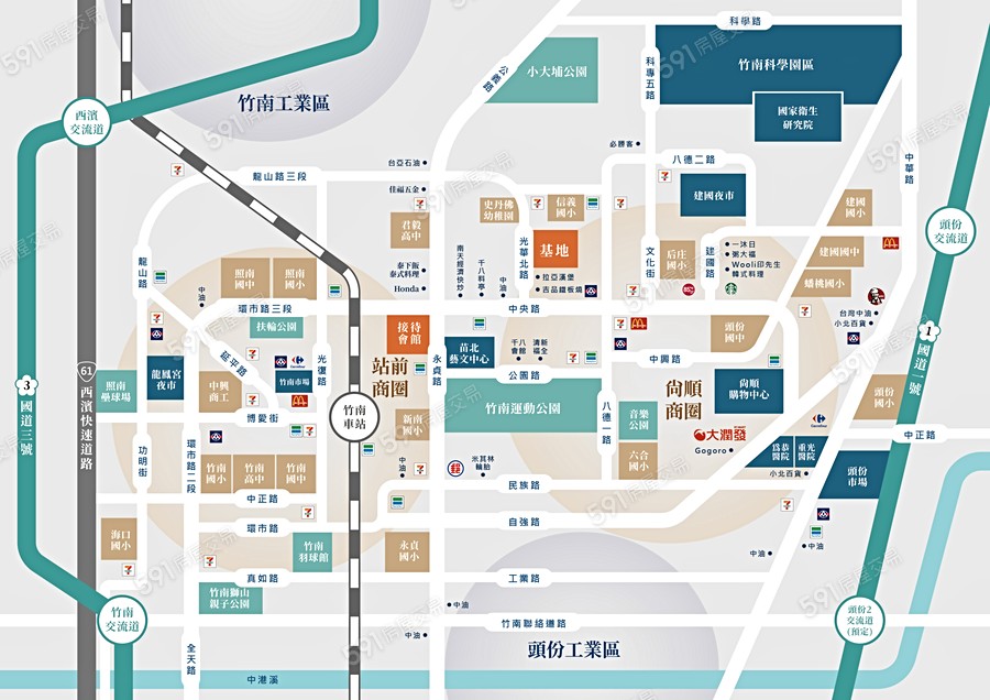 光華盛璟交通圖