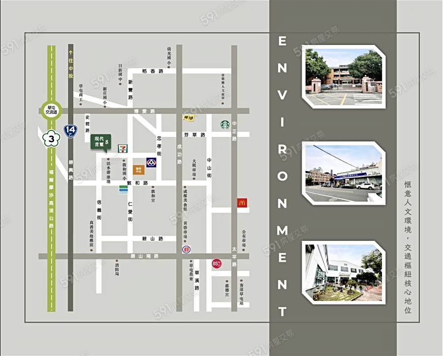 現代首璽8期交通圖